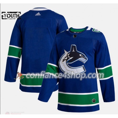 Adidas Maillot de Hockey Vancouver Canucks Blank Adidas 2019-20 Bleu Authentic - Enfant